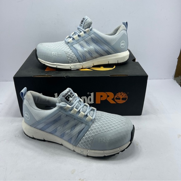 Timberland Pro Radius Women's Comp Safety Toe Slip Resist Work Sneakers Sz 8.5 W - Picture 1 of 12